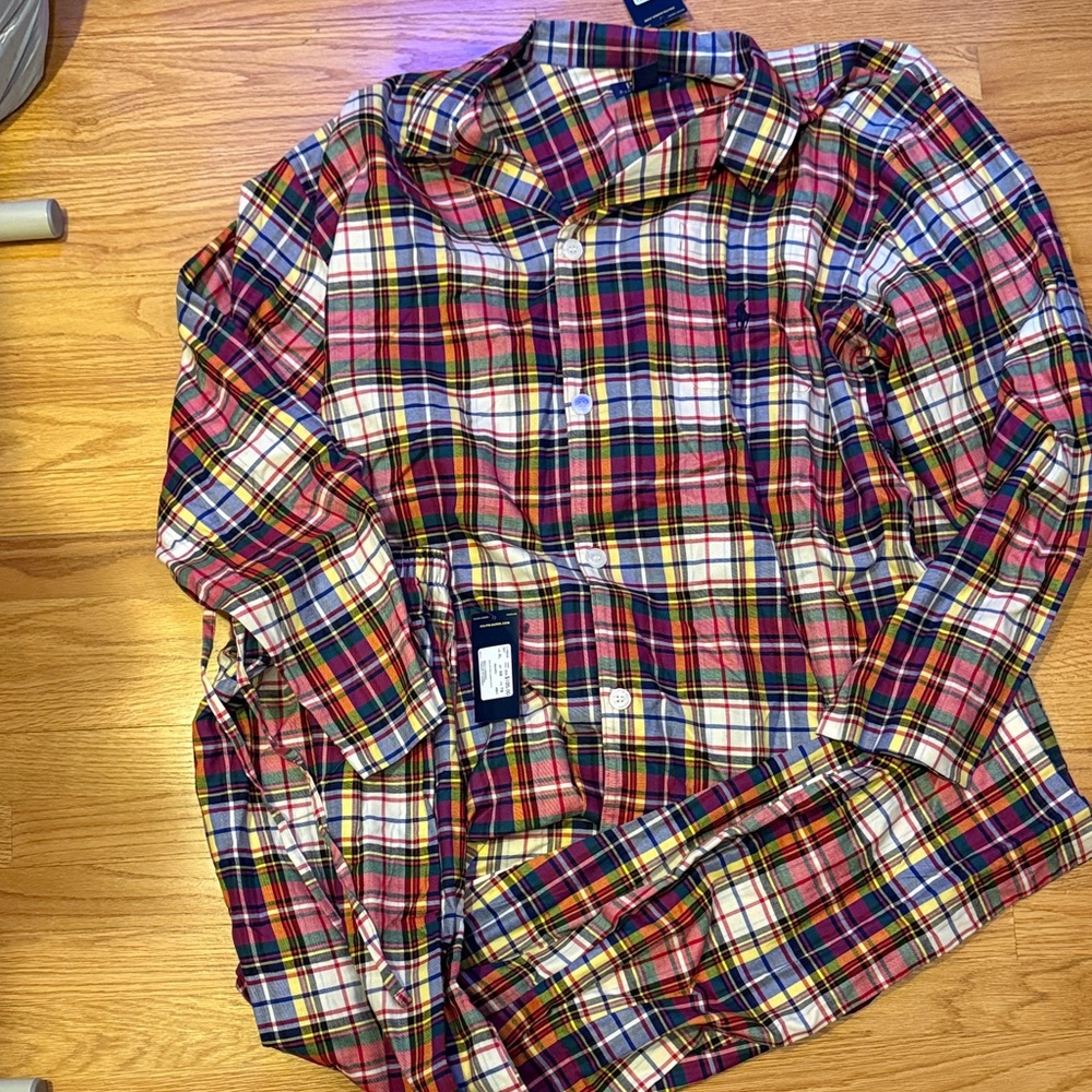 Ralph Lauren Men's Multicolor Plaid Button Down Shirt